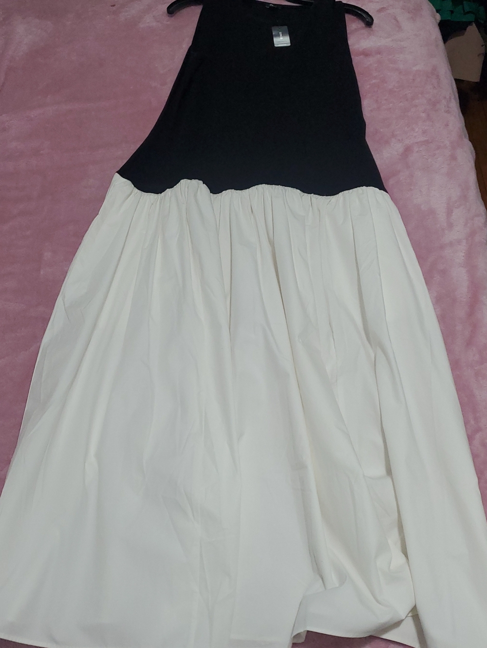 Black and White Two-Tone Women's Skirt